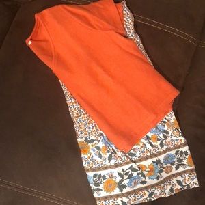 MADEWELL CROP & BOHO SKIRT